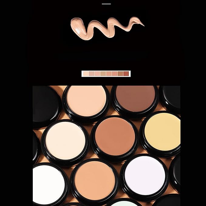 Mallofusa Single Color Face Makeup Concealer Foundation Palette 0.49oz