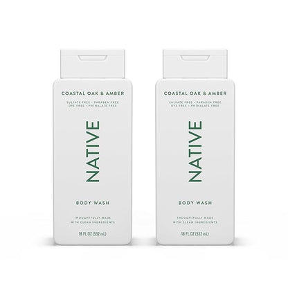 Native Body Wash Contains Naturally Derived 18 oz