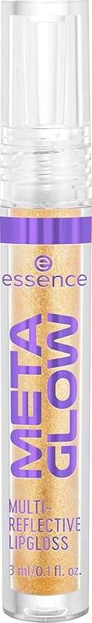 essence | Meta Glow Multi-Reflective Lip Gloss | Golden Future)