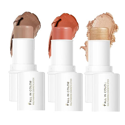 MEICOLY Makeup Sticks Kit, Contour Stick,Blush Stick, Highlight