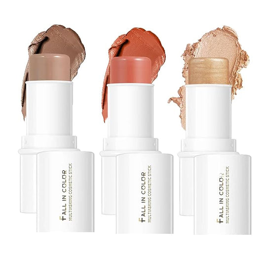 MEICOLY Makeup Sticks Kit, Contour Stick,Blush Stick, Highlight