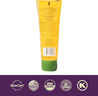 Lily Of The Desert Gelly Moisturizer - 99% Organic Aloe Vera Gel for Skin, After Sun Care with Aloe, Vitamin E Oil, and Vitamin C for Sunburn Relief, 8 Fl Oz (Pack of 2)