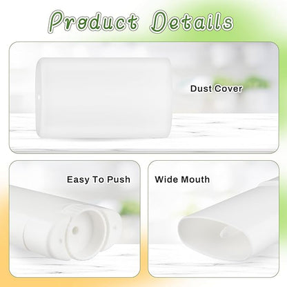 30 Pieces 15g/0.5oz White Oval Plastic