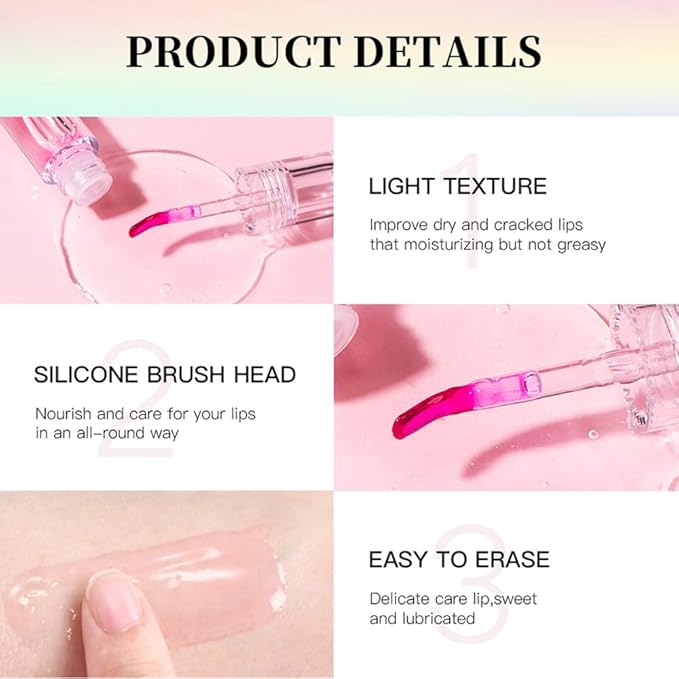 Mysense Color Changing Lip Oil, Magic Lip Gloss Changing