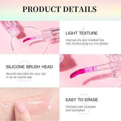 Mysense Color Changing Lip Oil, Magic Lip Gloss Changing