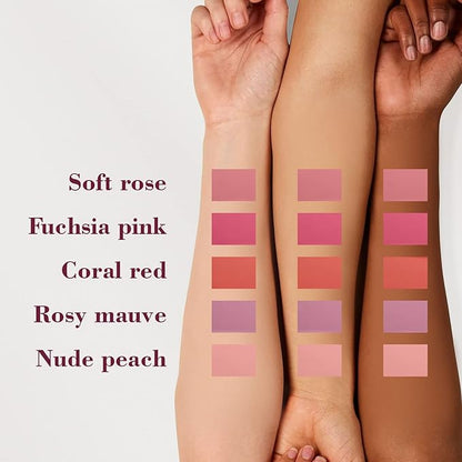 Cilrofelr Dewy Liquid Blush, Soft Cream Liquid Blush Fuchsia Pink)