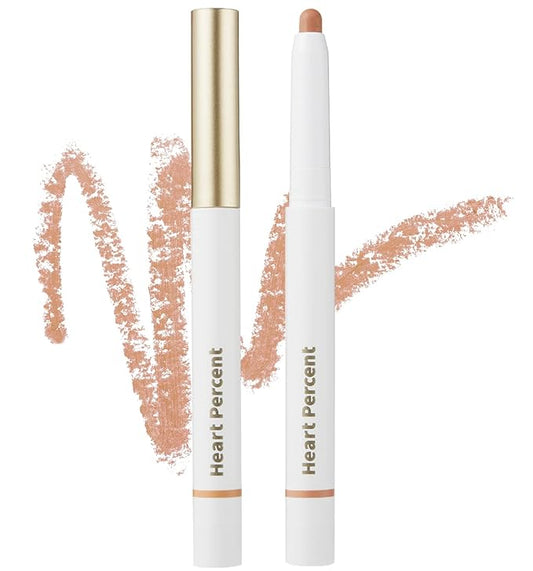 Heart Percent Dote On Mood Lip Pencil, Long-Lasting Creamy Lip Crayon Smooth Color Liner Retractable Lipstick Pencil 0.8g, #12. Caramel Beige