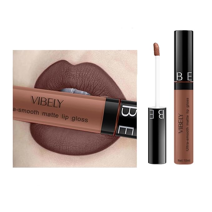 10-color matte non-stick cup lip glaze non-decolorizing brown non-stick