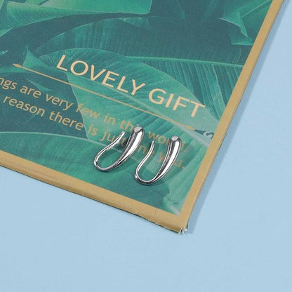 Vintage Water Drop Earrings Gold Teardrop