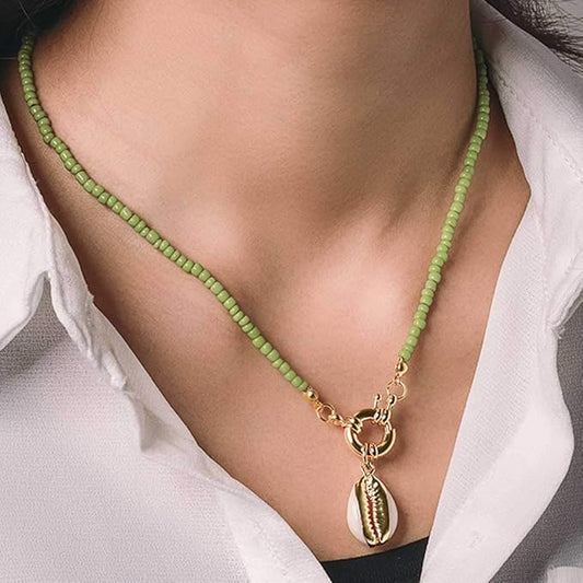Bohemian Necklace Bead Shell Necklace Chain