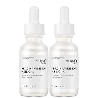 Niacinamide 10%+ Zinc 1% Serum For Face, Niacinamide Serum For Face, Dermatologist, Redness Relieve-30ml 1floz, 2Pcs