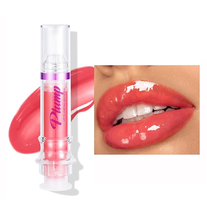 Lip Plumper Gloss,Natural Spicy Lip Plumping