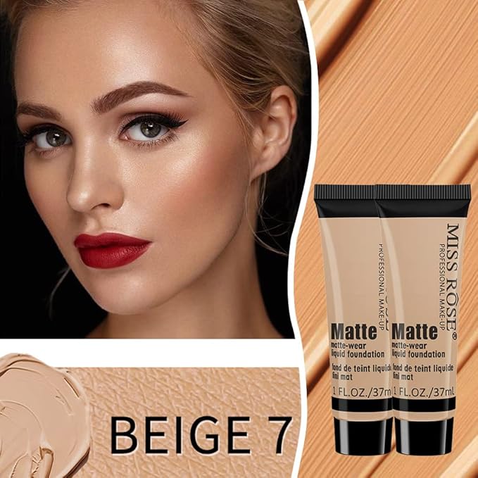 2 Pack Liquid Foundation Cream for Face Makeup,Durable