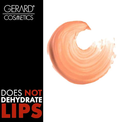 Gerard Cosmetics x Lyrica Anderson Light 'Em Up Lip Gloss - Navel | Super Pigmented Peach Lip Gloss | Moisturizing Lip Gloss with Mirror and LED Light | Cruelty Free & Made in USA
