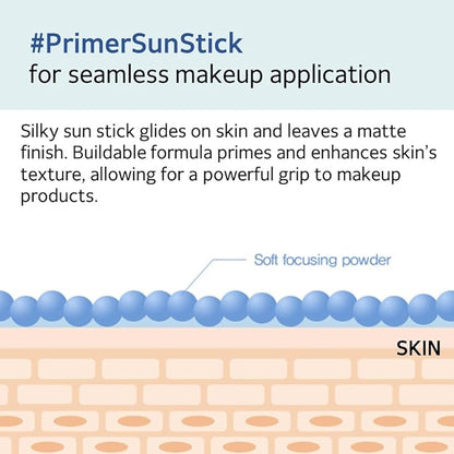 MAKEP:REM [make p:rem] UV defense me. Calming sun stick SPF 50 | non-nano zinc oxide physical sunscreen for face | UVA/UVB protection | No oxybenzone & octinoxate | 20g, 0.70 fl.oz. | makeprem