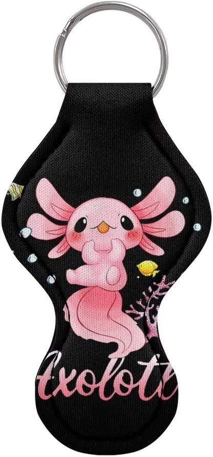 Chapstick Holder Keychain for Lipstick Lip Girls