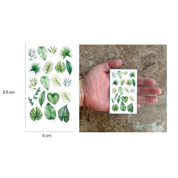 WEETUU 24 Sheets Small Floral Temporary Tattoo for Stickers (T05)