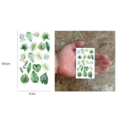 WEETUU 24 Sheets Small Floral Temporary Tattoo for Stickers (T05)