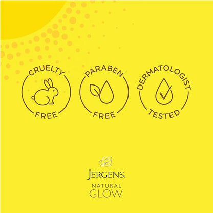 Jergens Self Tanner, Natural Glow Instant Sun, Sunless Tanning Mousse, Quick Self Tanner Foam, Ultra Deep Brozne, 6 Oz