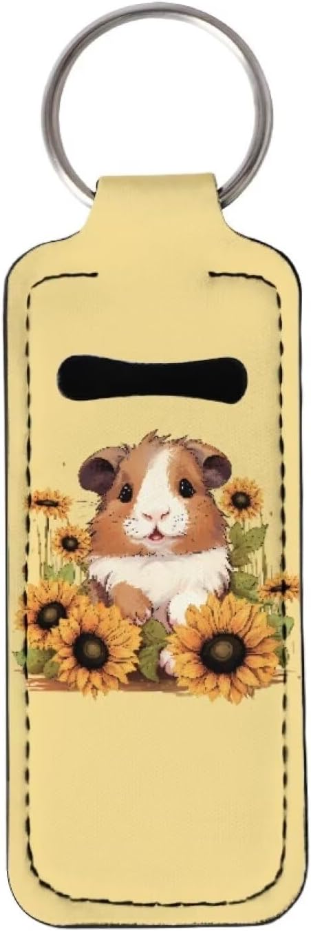 Sunflower Guinea Pig Print Lip Balm