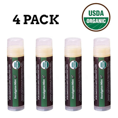 USDA Organic Lip Balm 4-Pack by
