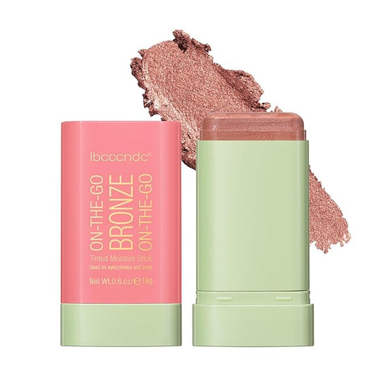 Cream Contour Stick,Multi-Use On The Go Bronzer Stick,Long-lasting