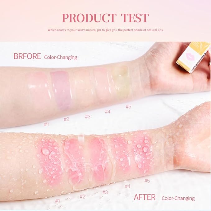 Mysense Color Changing Lip Oil, Magic Lip Gloss Changing