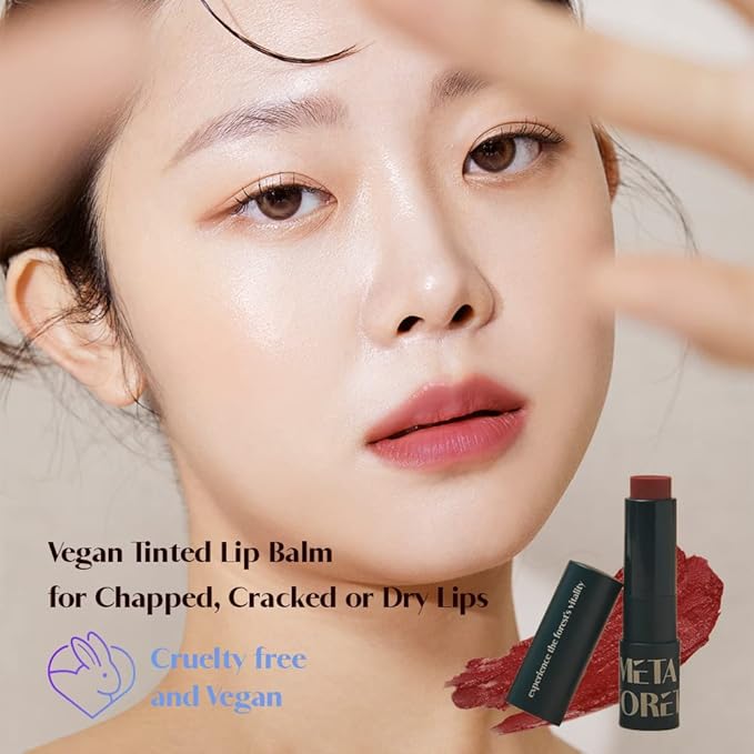 METAFORET Vegan Tinted Lip Balm 0.12oz Velvet)