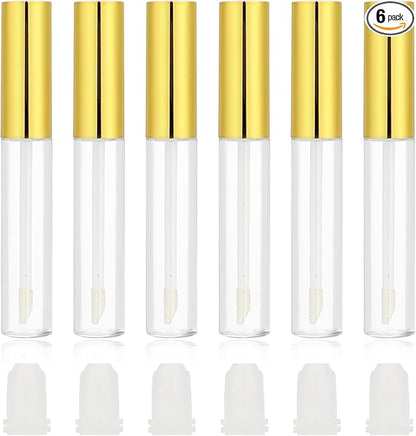 Empty Lip Gloss Tubes with Wand Clear Plastic Gloss