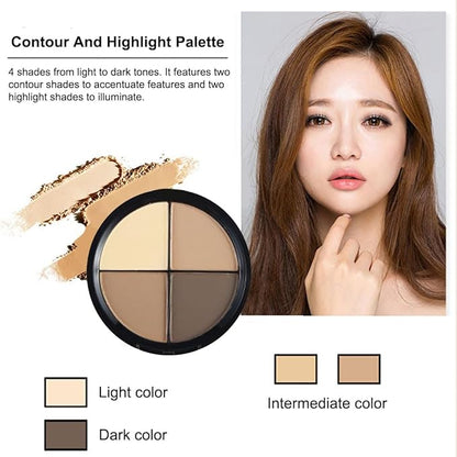 Contour and Highlight Palette Powder Contour Kit Concealing,