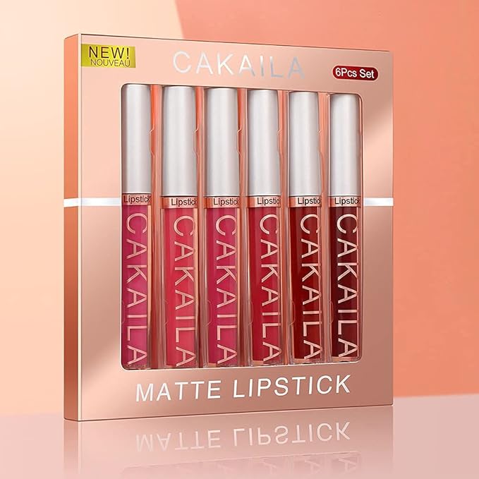 KARNAR 6 Pcs Lipstick Matte Liquid Lipstick Lipgloss
