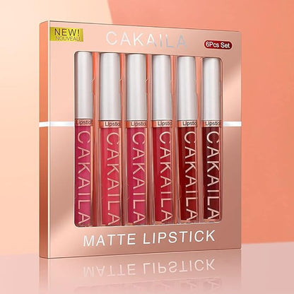 KARNAR 6 Pcs Lipstick Matte Liquid Lipstick Lipgloss