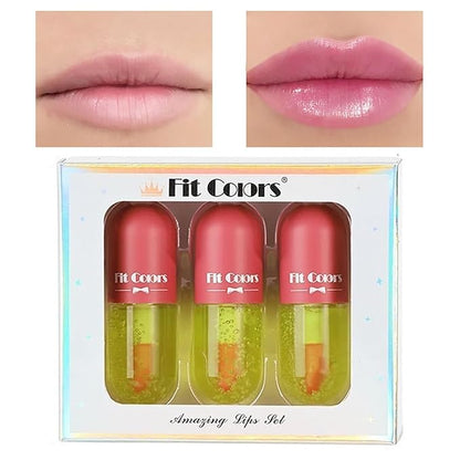 3 Set Alve Color Changing Lip Oil Hydrating Changing