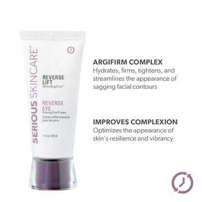 INSTA-TOX Facial Firming Wrinkle Smoothing Serum & Reverse Lift Firming Eye Cream Set - Tightener for Lines, Deep Wrinkles and Pores - Temporary Lift for Face and Eyes - Serious Skincare