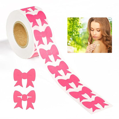 500pcs Tanning Stickers, Bowknot Tan Body Stickers Outdoor Sunbathing Tattoo Stickers Suntan Stickers Know When to re-Apply Sunscreen Sun Bed Stickers Safe for Kids