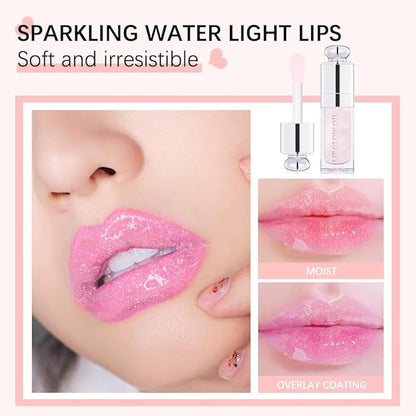 Moisturizing Lip Oil,No-Sticky Gloss Balm Care,Fruit