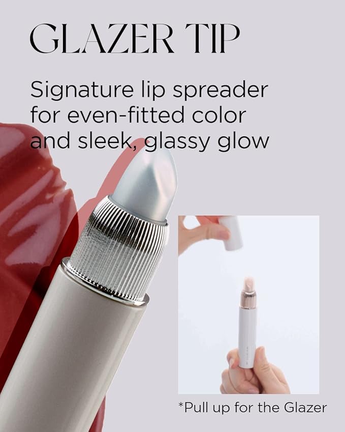 Non-Section Glowy Tint – 106 READY POSITION – Glass Lasting Transparent & Flexible Lip Makeup - Moisturizing Lip Stain for Glossy Finish – Buildable Lipstick for Fuller Looking Lip, 0.18 fl.oz.