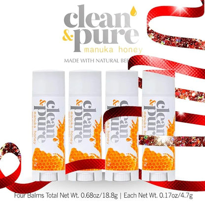 Beekeeper’s Favorite Lip Balms, 4 Pack