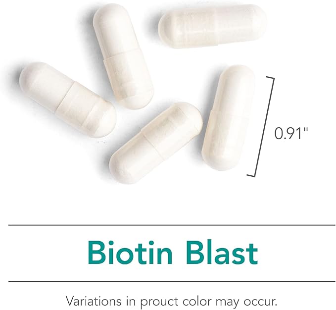 Nutricology HiBiotin Supplement - Extra Strength Biotin Pills, 100,000mcg Biotin, High Dose Biotin, Vegetarian Capsules, Hypoallergenic, Gluten Free - 90 Count