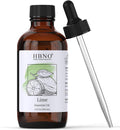 HBNO Lime Essential Oil - Huge 4 oz (120ml) Value Size - Natural Lime Oil, Cold Pressed - Perfect for Cleaning, Aromatherapy, DIY, Soap & Diffuser - Lime Essential Oils