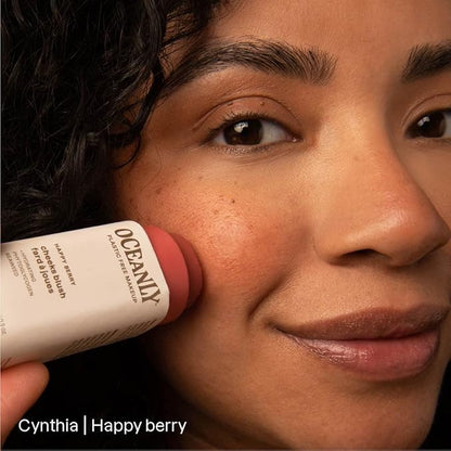 ATTITUDE Oceanly Lightweight Blush Stick, Titanium Dioxide-Free, EWG