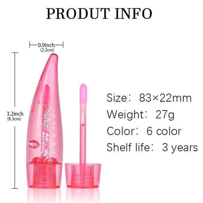 6PCS Aloe Vera Lip Gloss, Long Balm