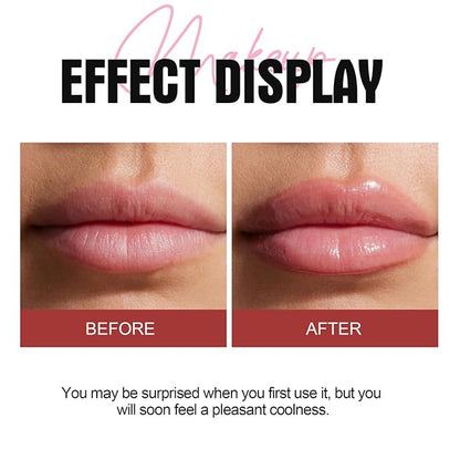 6 Colors Lip Plumper, Hydrating & Smooth Lip Wrinkles, Enhancing Plump Effect for Fuller Lips High Shine Lip Glaze Long Lasting Nourishing Lip Plumper for Women Girls (# 02)