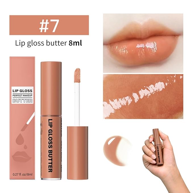 MAEPEOR Butter Lip Gloss 13 Colors Moisturizing Non-Sticky Gloss