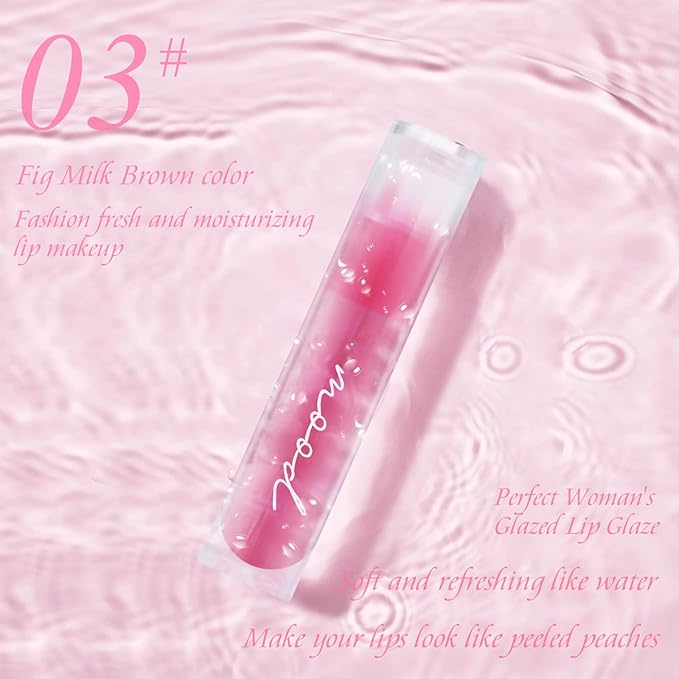 Cappuvini Lip Gloss Lightweight Moisturizing Lip Tint For Gloss