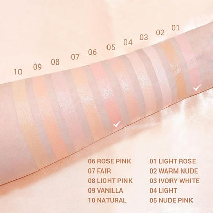 evpct 2Pcs under Eye Brightener, Nourishing Luminous under & 06#