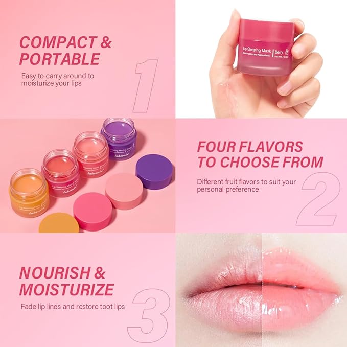 Cherry Lip Mask, Hydrating Lip Mask, 20G
