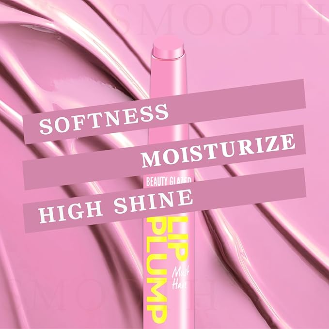 Lip Gloss Stick, Moisturizing Jelly Solid Glow-Pink