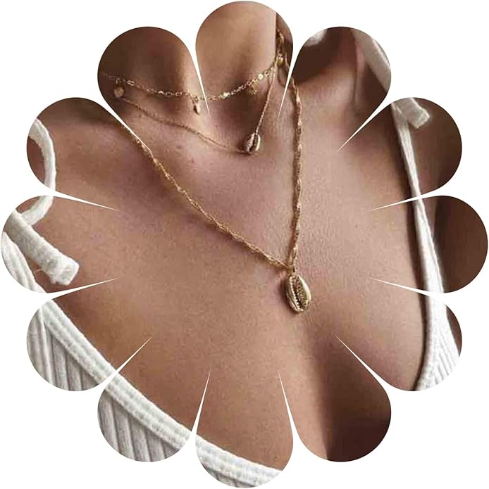 Boho Coin Disc Necklace Choker Gold