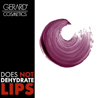 Gerard Cosmetics x Lyrica Anderson Light 'Em Up Lip Gloss - James | Super Pigmented Wine Lip Gloss | Moisturizing Lip Gloss with Mirror and LED Light | Cruelty Free & Made in USA